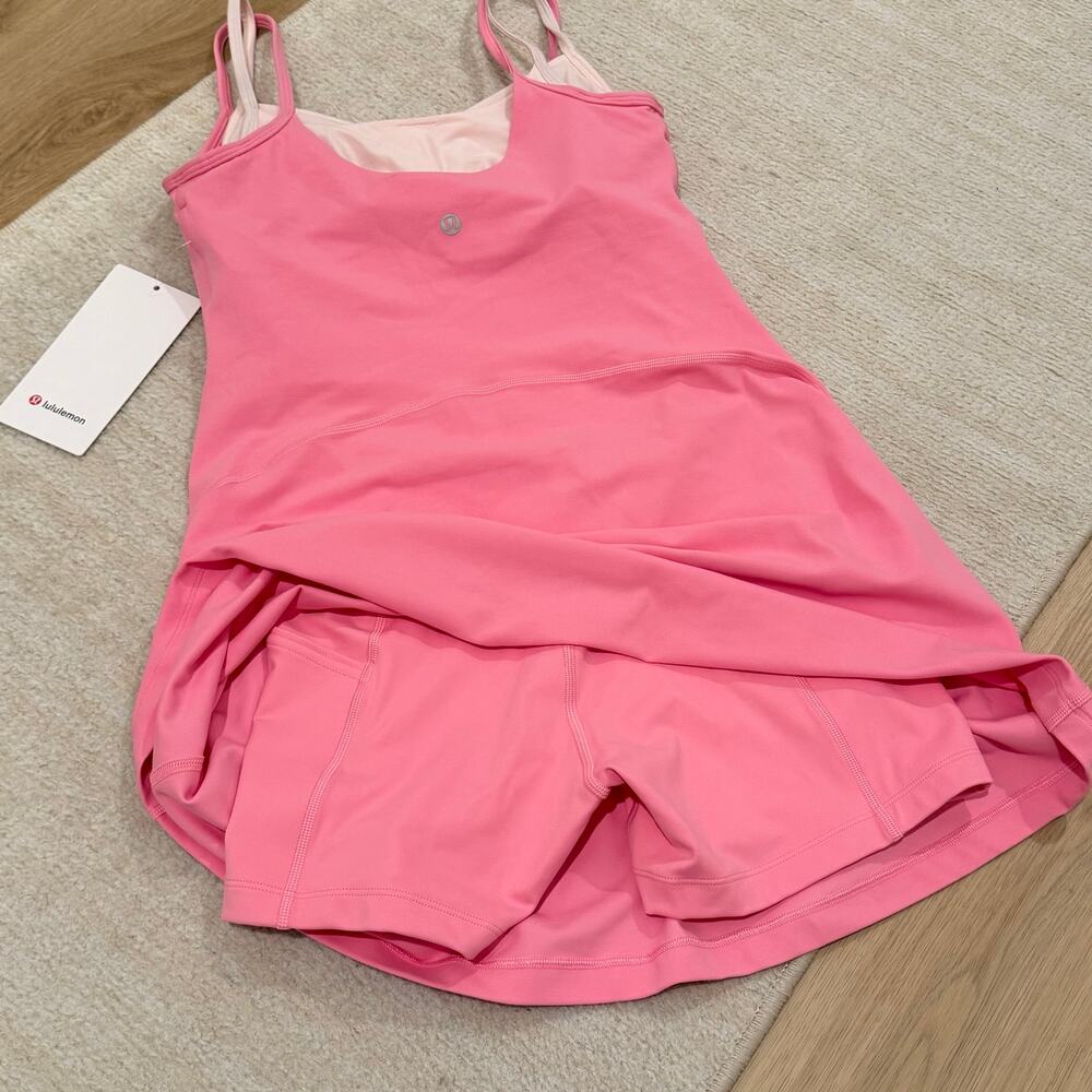 NWT Lululemon Align Layered Dress in Candy Cloud / Pink Pearl Size 6 - Picture 5 of 7